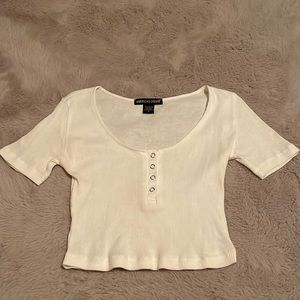 White crop top